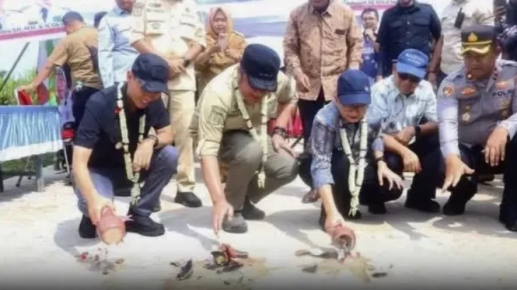 Dibantu CSR, 1,4 Kilometer Jalan di OKI Dicor Beton